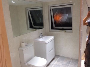 ensuite with mirror