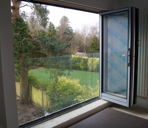 Balcony - Frameless Juliet at Solihull - from inside