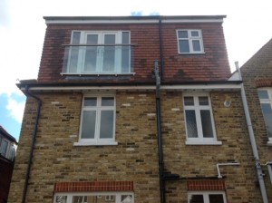 flat roof dormer with juliette balcony